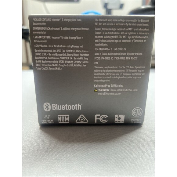 Garmin VivoSmart 5 Fitness Tracker Black Large Band - Factory Reset - Preowned - Picture 11 of 16